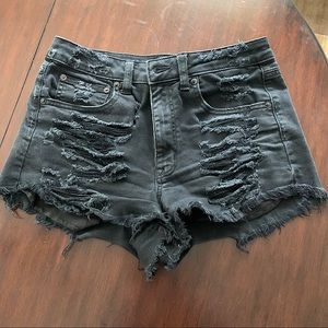 American Eagle Black Jean Shorts